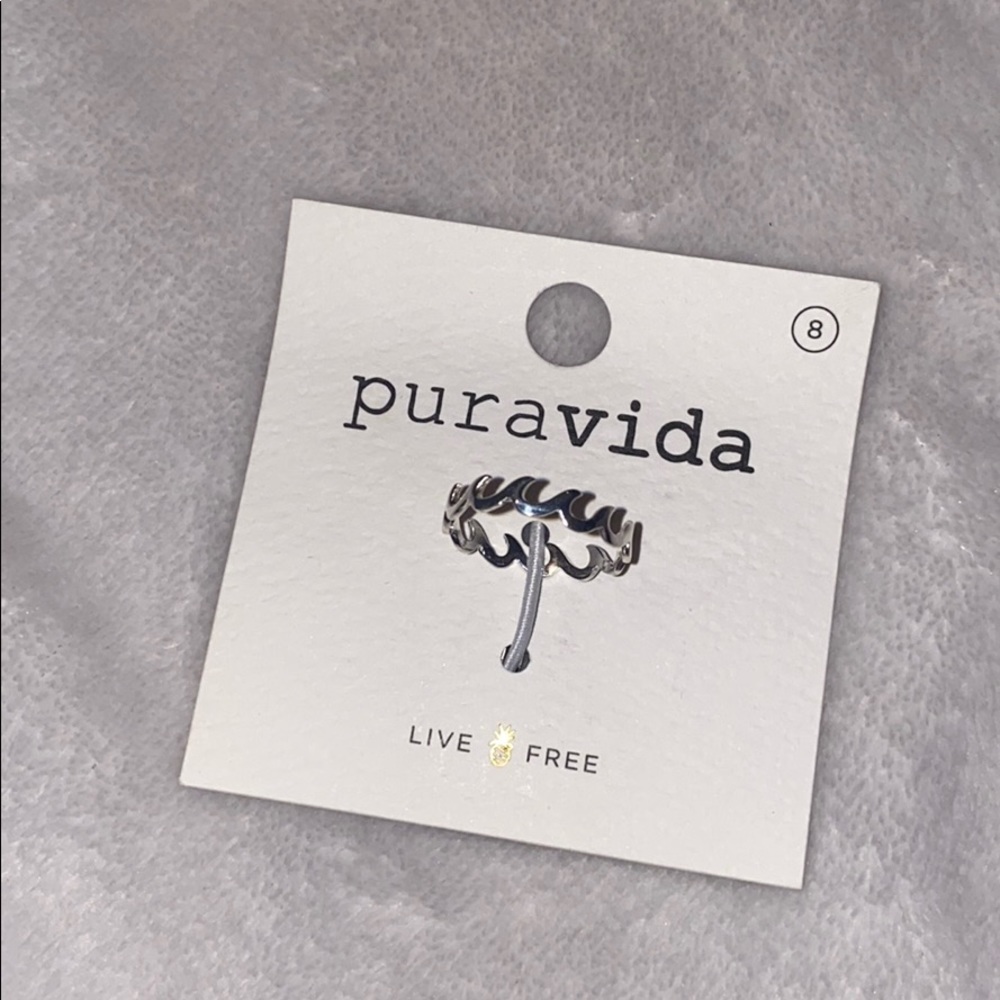 Pura Vida Wave band ring